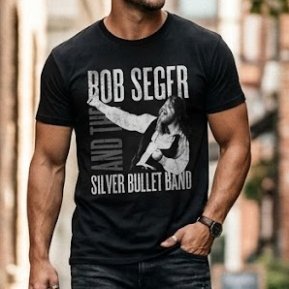Anvil T Shirt 2013 Bob Seger Rock And Roll Never Forgets Tour Black Men’s 2XL